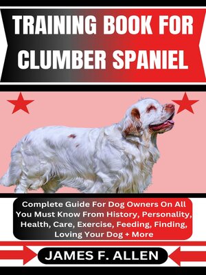 cover image of TRAINING BOOK FOR CLUMBER SPANIEL